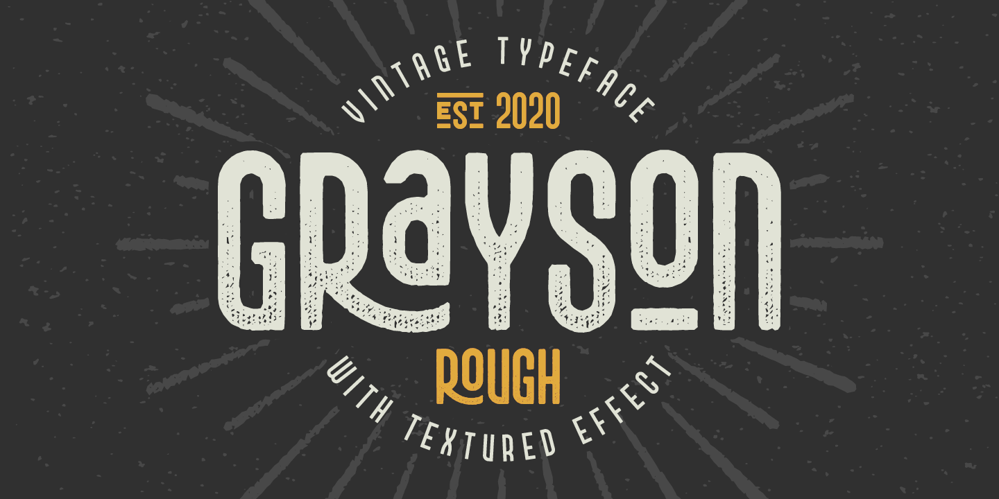 Пример шрифта Grayson Rough